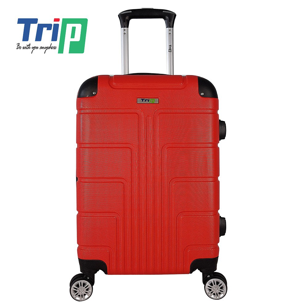 Bộ 2 Vali Nhựa TRIP P701 - Size 50+60cm - Màu Đỏ