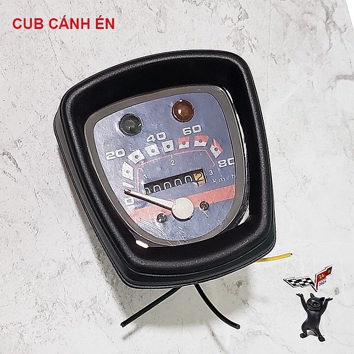 ĐỒNG HỒ TỐC ĐỘ XE CUB CÁNH ÉN VIỀN ĐEN