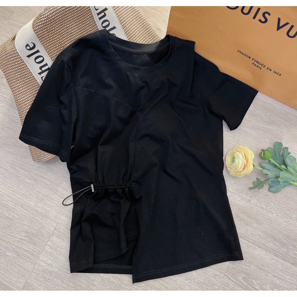 Áo Thun Tay Ngắn Cổ Tròn Thiết Kế Độc Đáo Thời Trang Cho Nữ