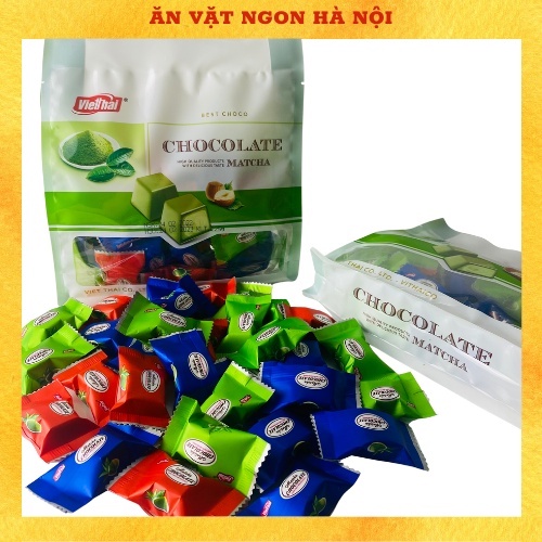 Socola Matcha Việt Thái Gói 225g Chocolate Vị Như Trà Sữa Matcha