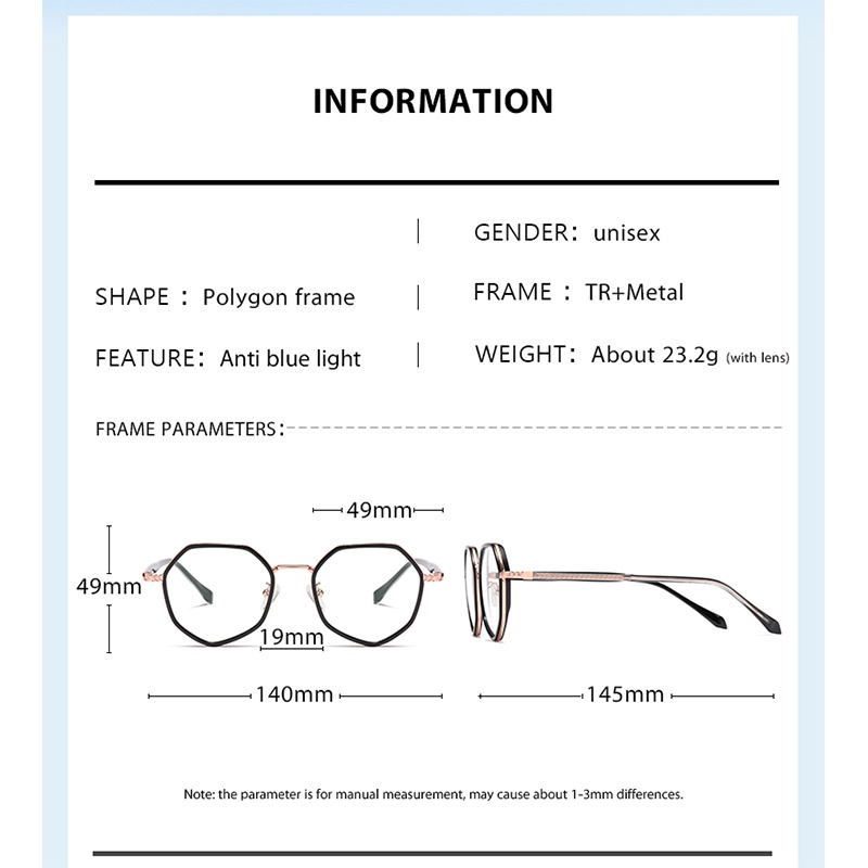 Kính Mát Thời Trang Renza Unisex TR90 RZ1190 Chống Tia Uv