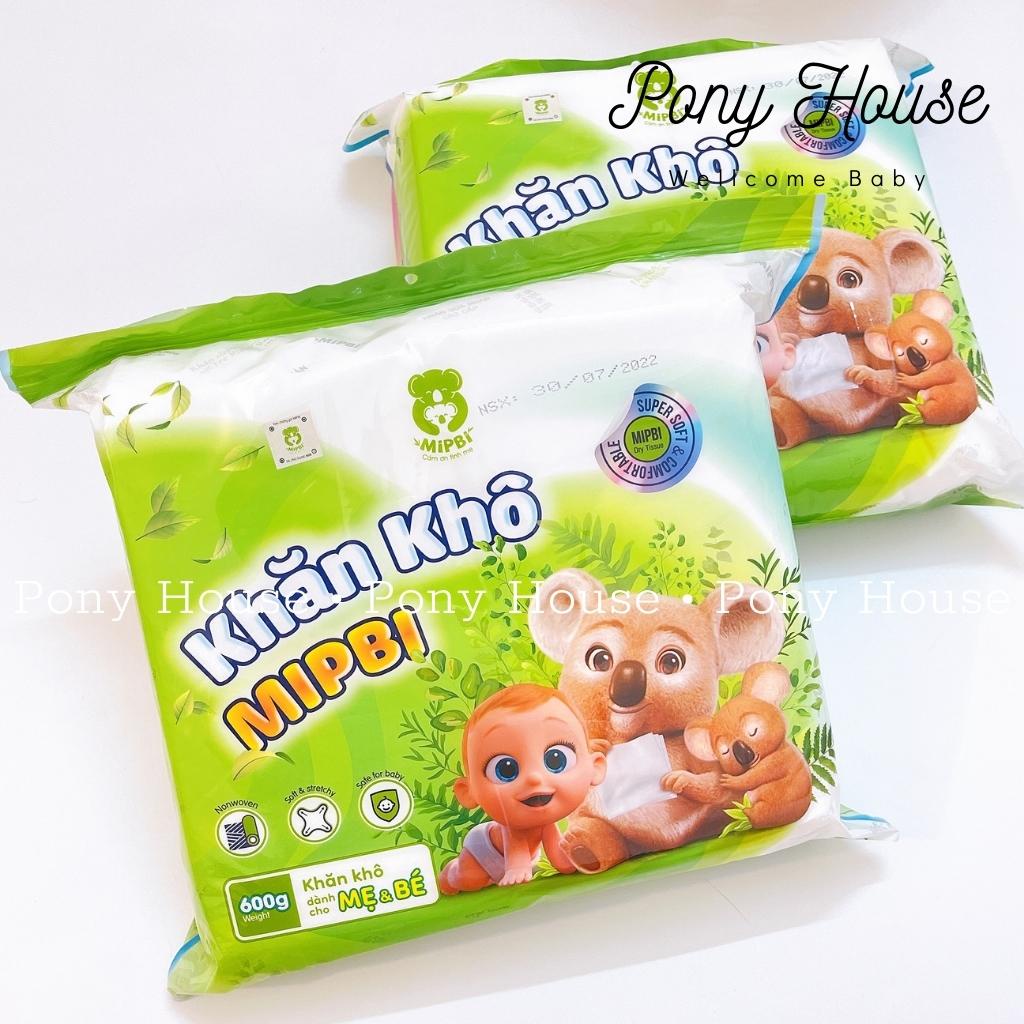 Giấy Khô/ Khăn Vải Khô Đa Năng Mipbi - Gói 600G An Toàn Cho Bé Yêu