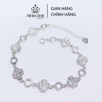 Lắc Tay Nữ Cỏ 4 Bạc 925 May Mắn Dạng Chuỗi - Minh Canh Jewelry