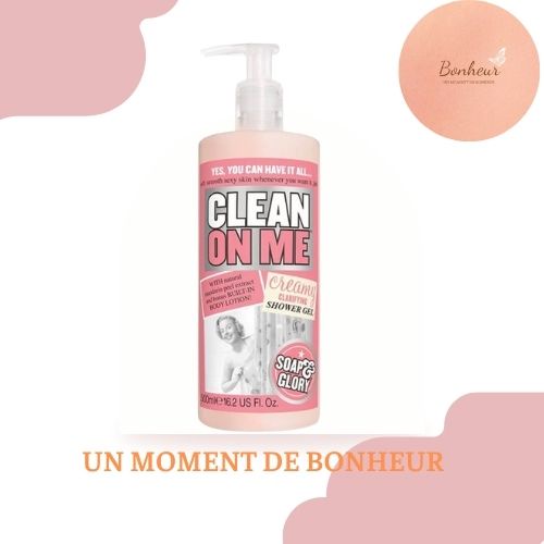 Sữa tắm Clean On Me hương nước hoa Bergamot & Rose cấp ẩm, lưu hương 500ML