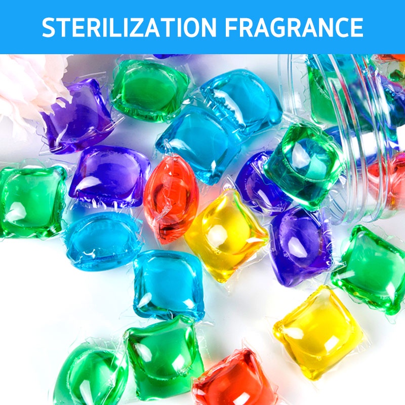 Viên giặt xả quần áo dạng túi gel 2 in 1 hương hoa thơm lâu dịu nhẹ màu sắc cực đẹp