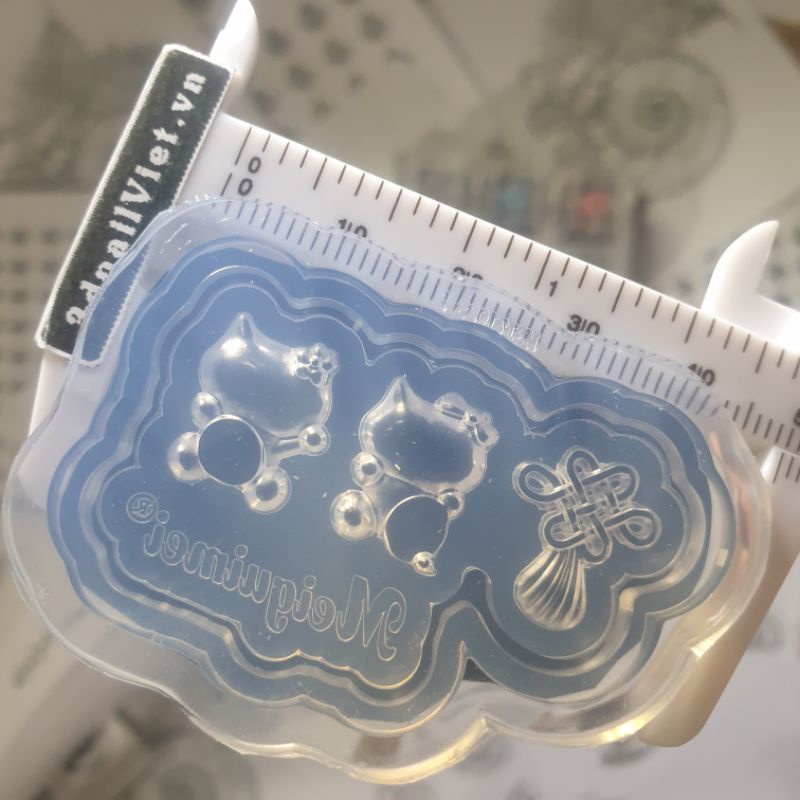 Khuôn charm mèo và tua rua dễ thương làm trang sức - trang trí nail 3d