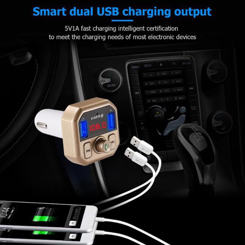 Bộ kết nối không dây USB Bluetooth trên ô tô Bộ phát sóng Bluetooth FM trên ô tô Bộ sạc với máy nghe nhạc MP3