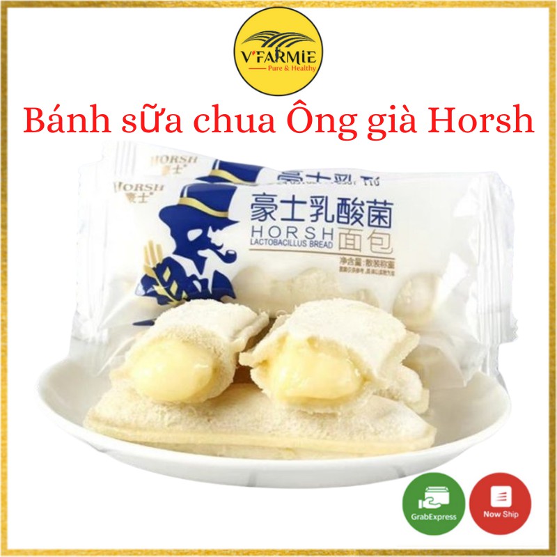 [Mã 267FMCGSALE giảm 8% đơn 500K] Bánh sữa chua Horsh Ông già Đài Loan Date mới