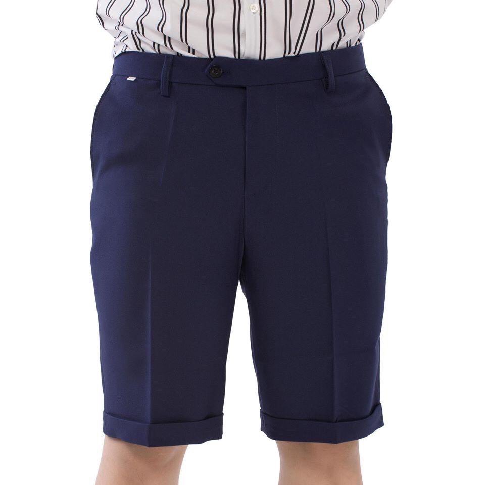 Quần short Nam Tây âu chất vải chéo co giãn, quần sooc, quần Ngố nam body