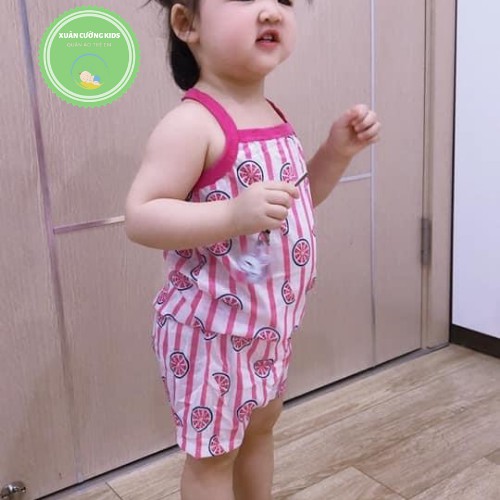 Đồ bộ bé gái 💎SALE💎 Set bộ 2 dây mùa hè Xuân Cường Kids cho bé gái chất cotton có lỗ thông hơi size từ 6 đến 18kg