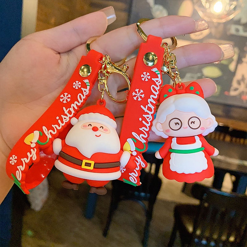 Móc Khóa Hình Ông Già Noel Dễ Thương