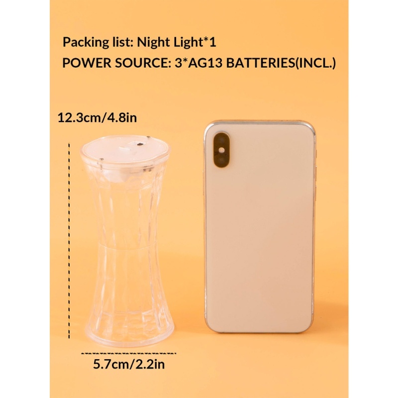 Đèn Pha Lê Trong Suốt Để Bàn 2 Màu