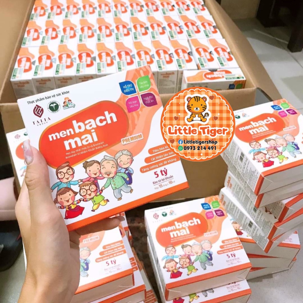Men Bạch Mai premium với 5 tỉ lợi khuẩn và chất xơ hòa tan.