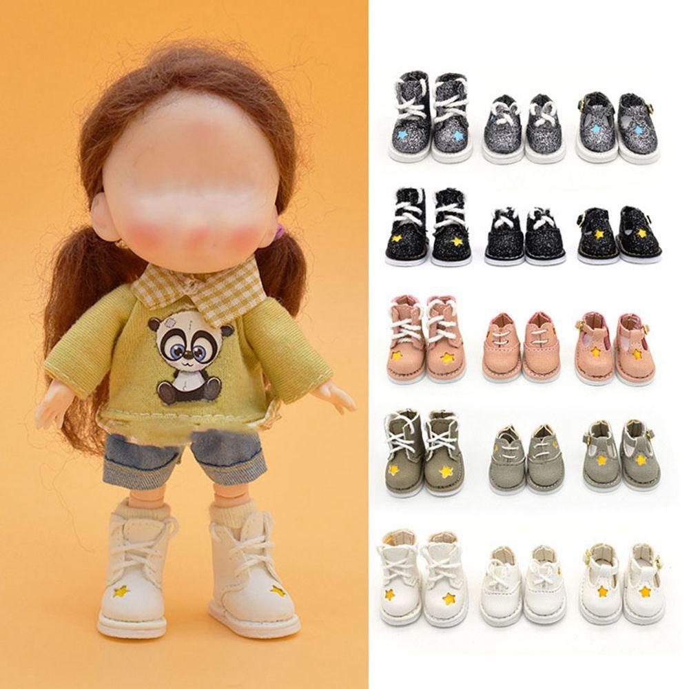 Giày Boot Da Bò Thời Trang Dễ Thương Dành Cho Búp Bê 1 / 12BJD