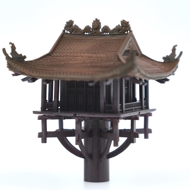 Mô hình kiến trúc Việt: Chùa Một cột - VDS0205- Sưu tầm,trang trí,bán cạn,terrarium,non bộ,bonsai