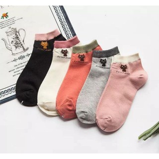 Combo 5 đôi tất nữ Miu Miu cổ ngắn