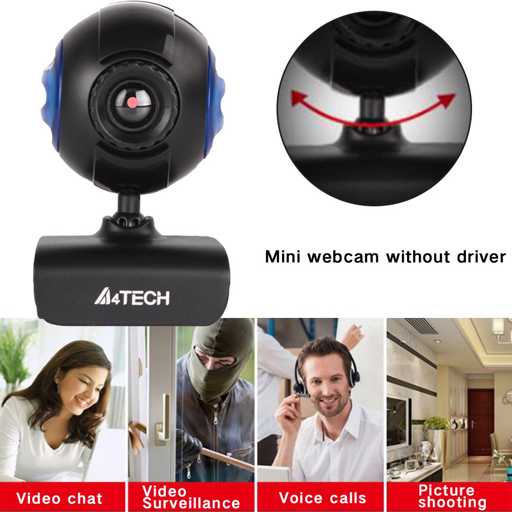 [Mã 155ELSALE giảm 7% đơn 300K] (QUÀ TẶNG 39K) Webcam A4tech PK-752F cho học sinh sinh viên học tập