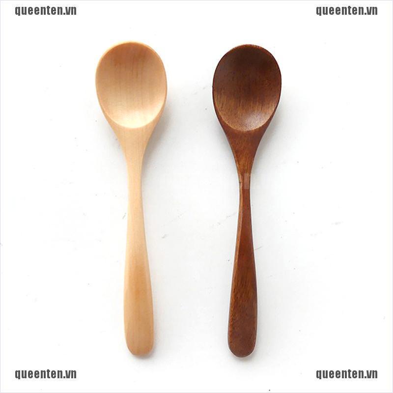 Wooden Honey Spoon Coffee Spoon Ice Cream Candy Teaspoon Rice Spoon QUVN