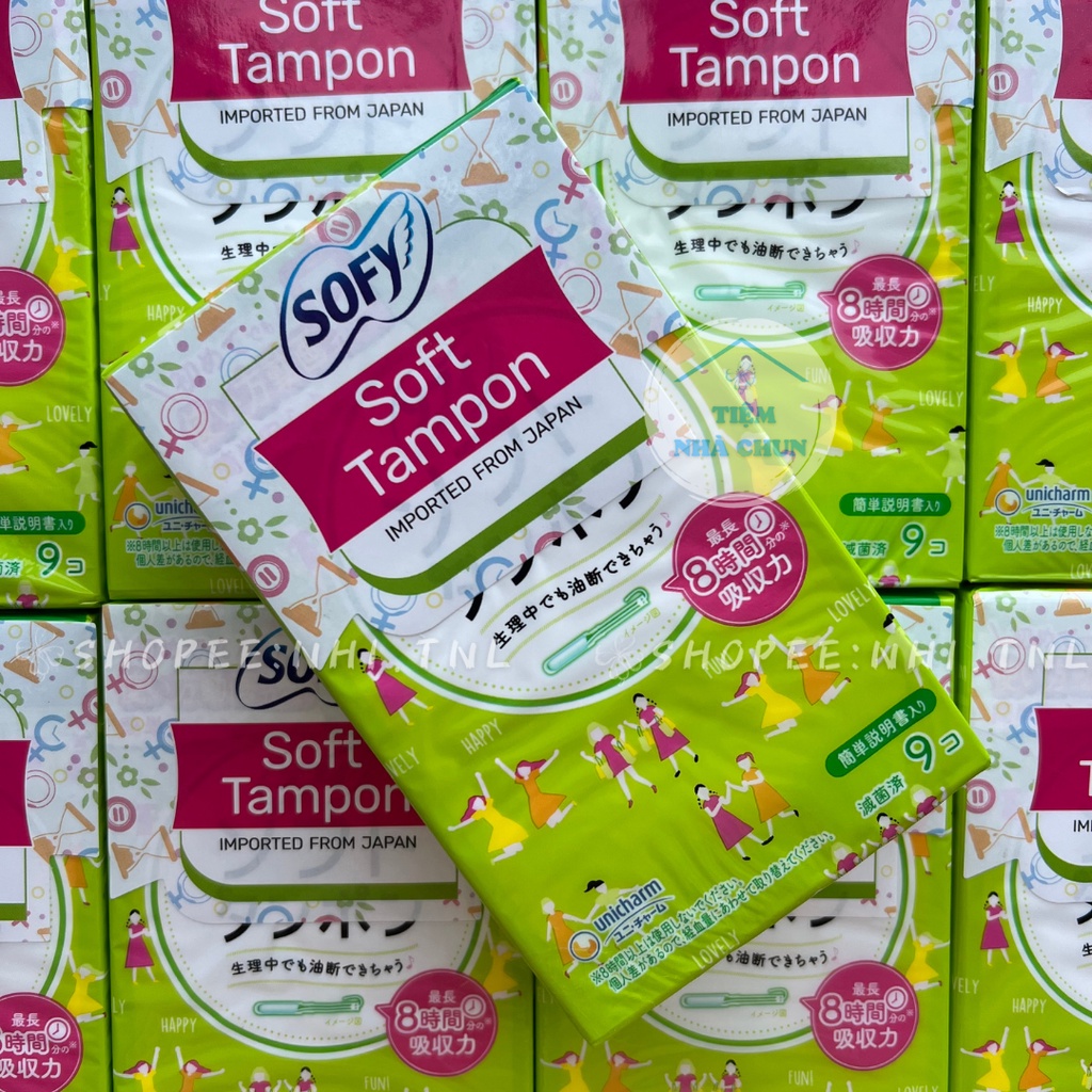 Băng Vệ Sinh Sofy Soft Tampon Super Siêu Thấm Nhật Bản Gói 9 Ống