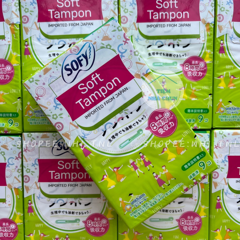 Bvs băng vệ sinh sofy soft tampon super siêu thấm nhật bản gói 9 ống hàng - ảnh sản phẩm 5