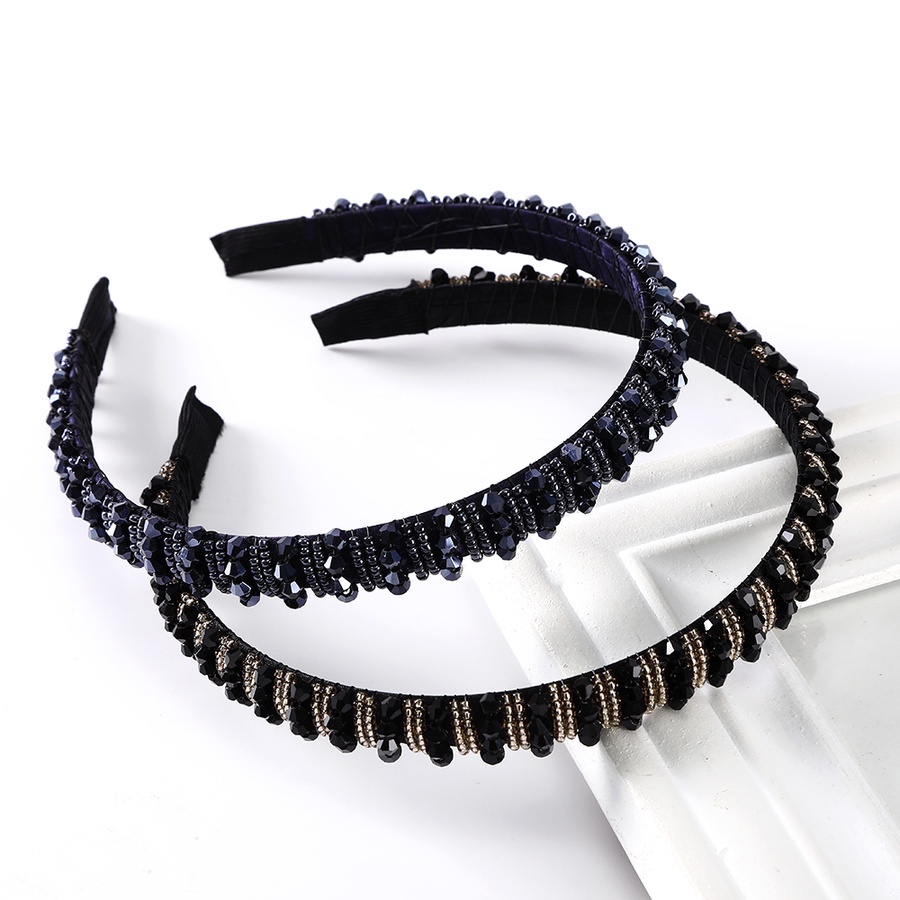 Băng đô đính hạt pha lê phong cách sang trọng thời trang Hàn Quốc cho nữ