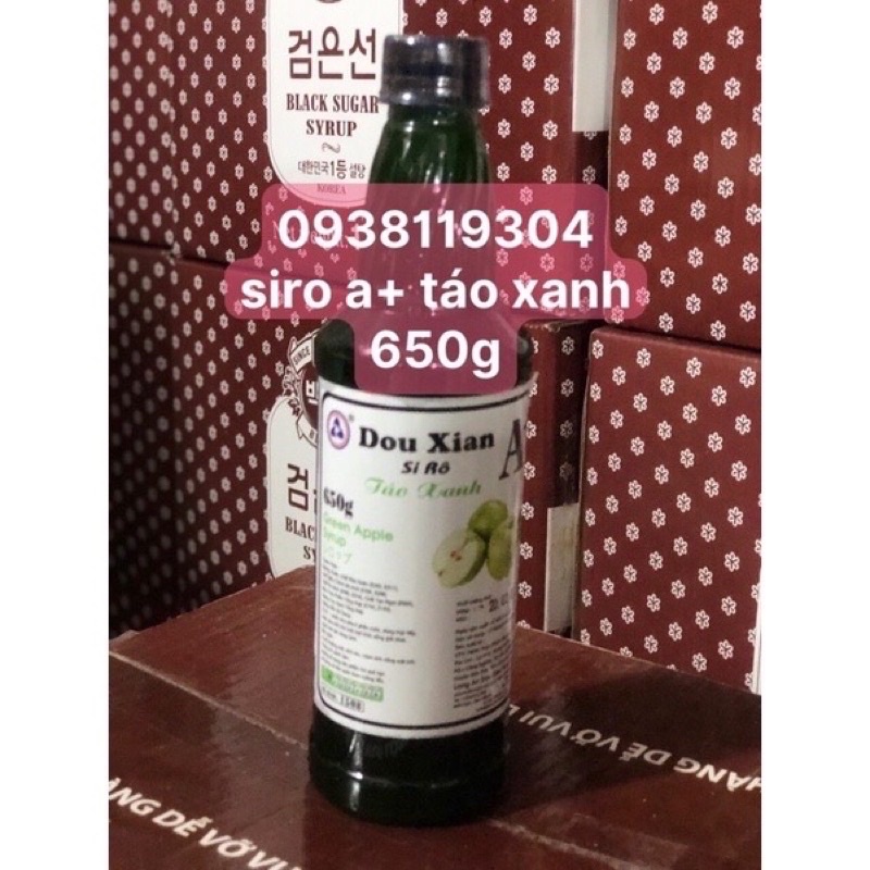 Siro A+ Đào Dâu Vải Đừơng Đen Dow Xian 650G Đủ vị—-