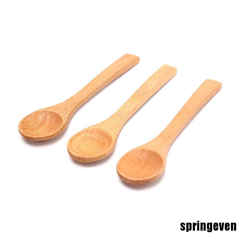 1 Muỗng Gỗ Tre Tròn Múc Canh / Cà Phê / Muối Tiện Dụng