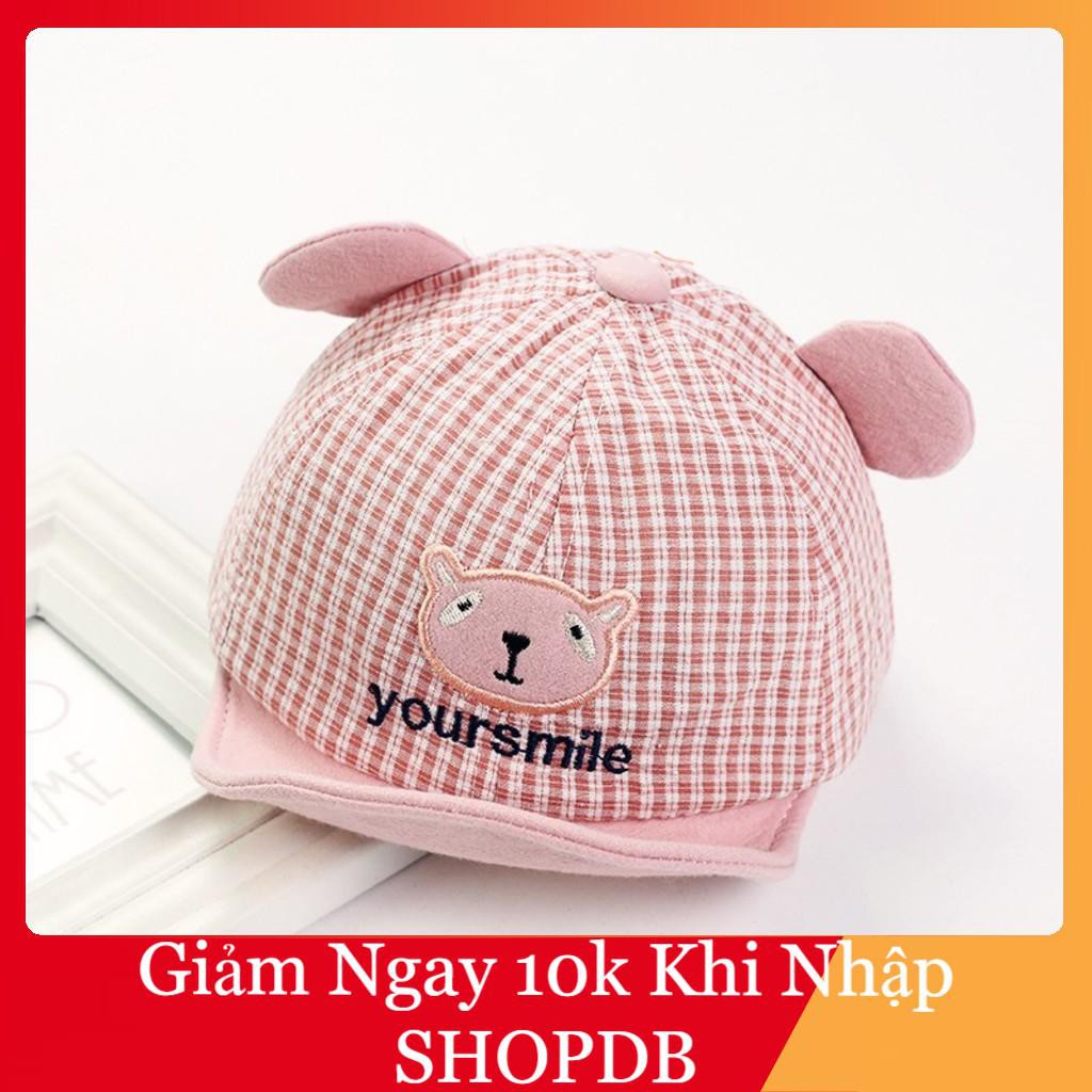 [Mã KM Áp dụng đơn 100k] Mũ lưỡi trai gấu cho bé trai và bé gái