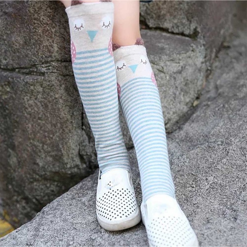 Đôi Tất Dài Họa Tiết Hoạt Hình Dành Cho Bé Gái