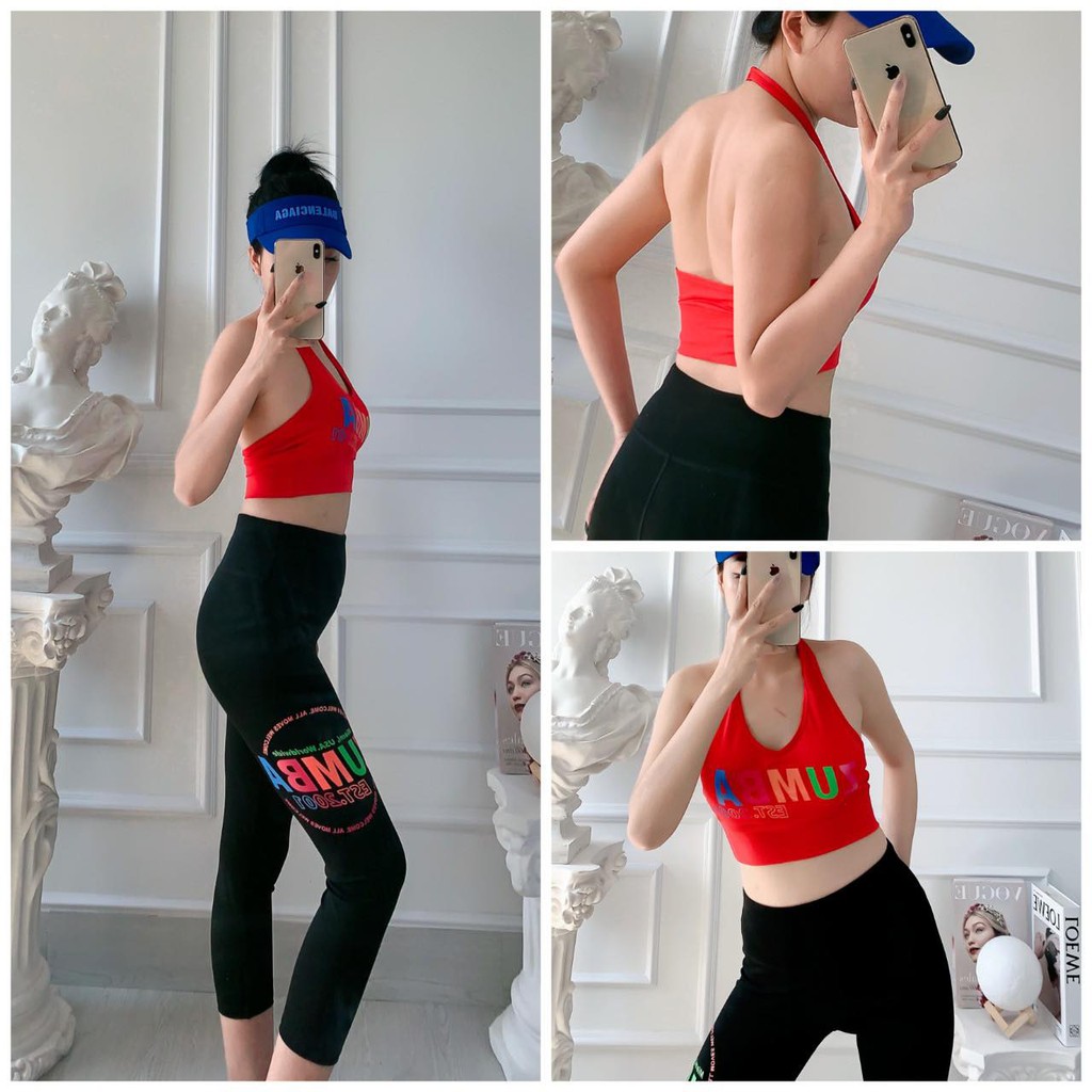 SET LỬNG ZUMBA  ÁO BRA QUÀNG CỔ SIÊU HOT ĐÃ CẬP BẾN