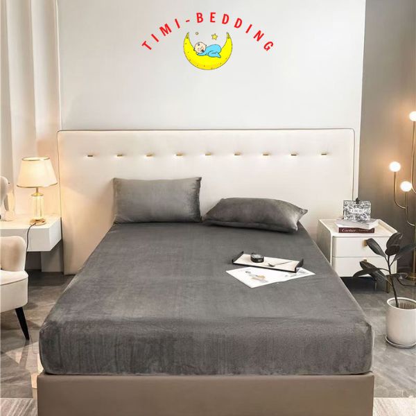 Ga nỉ nhung trải giường cao cấp mềm mại, ấp áp, sang trọng - Timibedding