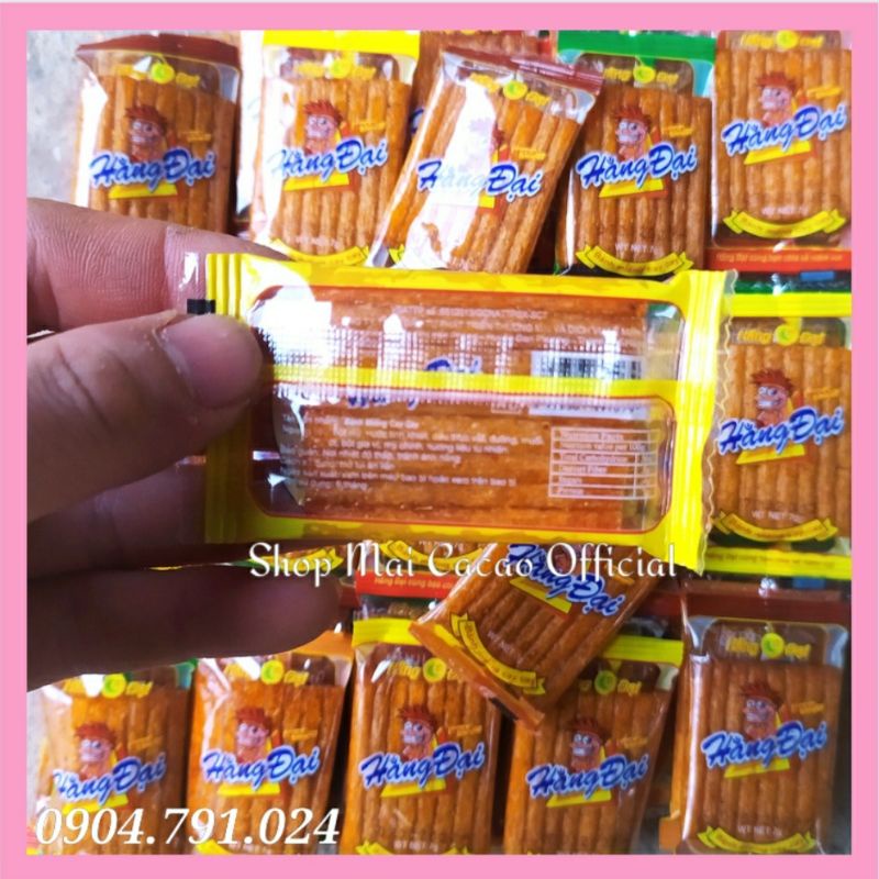 1 bịch 60 gói sườn dê nướng Hằng Đại mini