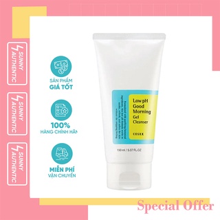 Sữa rửa mặt dạng gel dịu nhẹ tràm trà cosrx good morning low ph cleanser 150ml