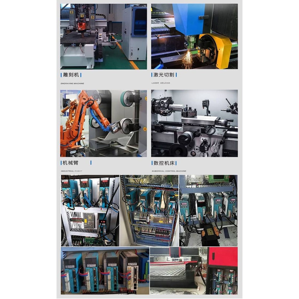 Bộ động cơ Hybrid Servo 3 phase JMC 8Nm 86J12126EC-1000 và Driver 3HSS2208H