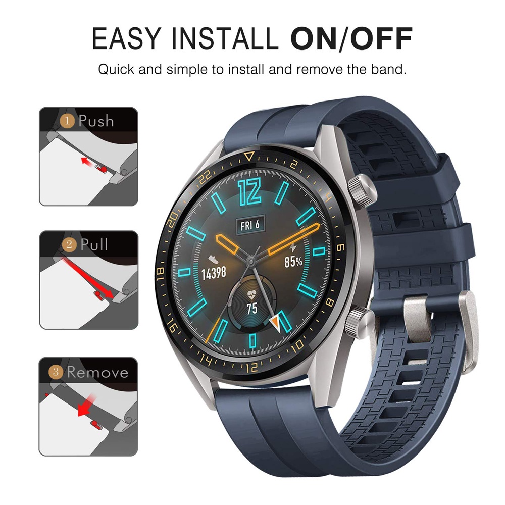 SAMSUNG Dây Đeo 22mm gt 2 2e pro Cho Đồng Hồ huawei galaxy watch 4 5 40mm 44mm 20mm gt3 46mm