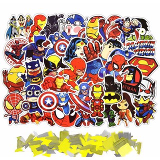 Set 50 Sticker Siêu Anh Hùng Size To - giao ngẫu nhiên