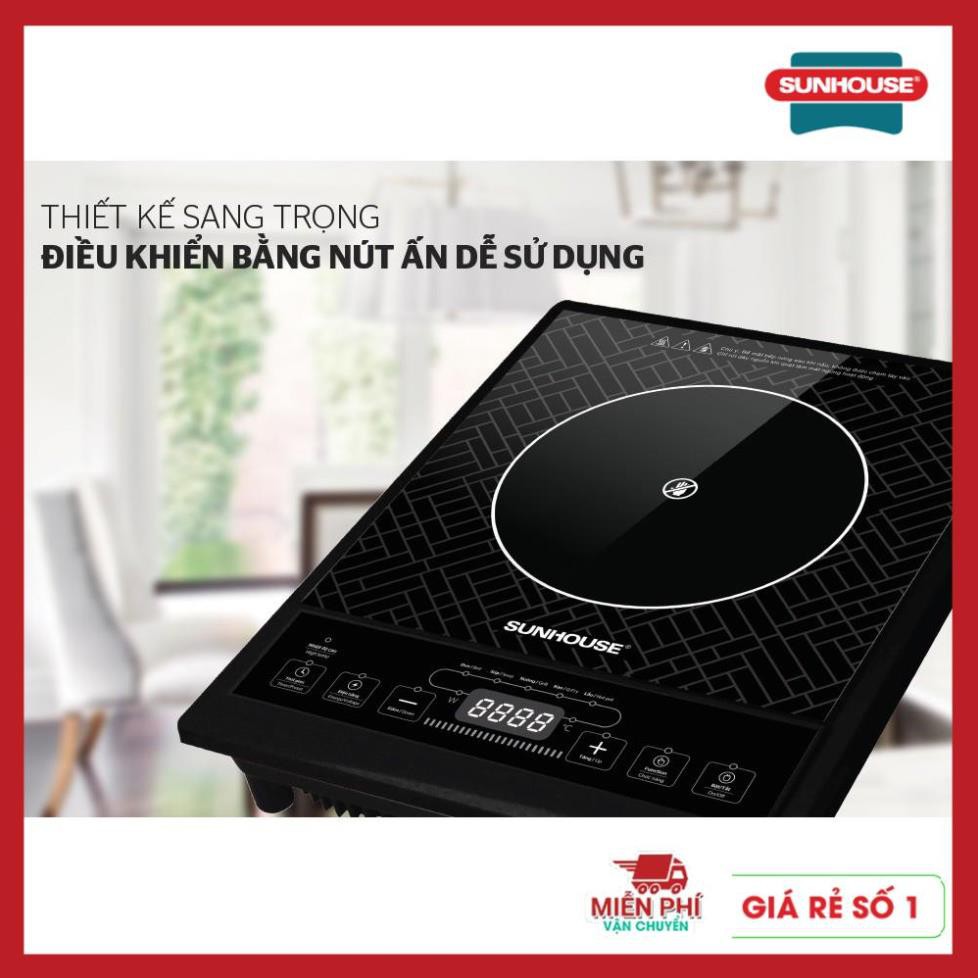 Bếp hồng ngoại đơn Sunhouse SHD6011, bếp hồng ngoại Sunhouse SHD6011, mặt bếp siêu bền