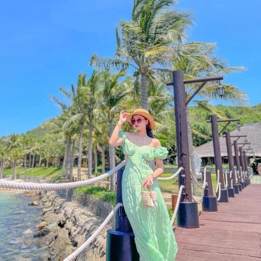 Túi giỏ cói handmade nơ, hoa cúc cho mẹ và bé sống ảo đi du lịch, đi biển cực xinh size 12cm an toàn cho da bé