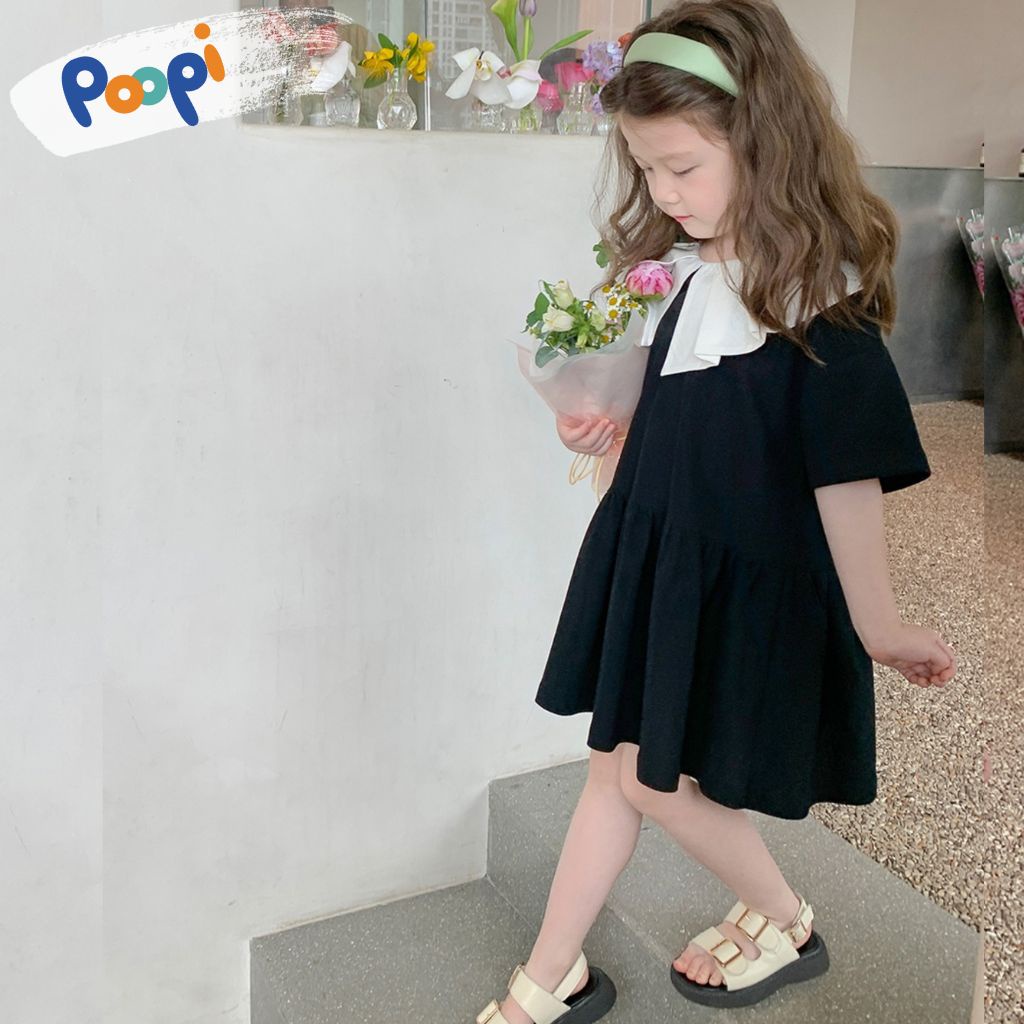 Váy Bé Gái Poopi Kiểu Babydoll Công Chúa Dễ Thương Cho Bé Mặc Đi Chơi Đi Học