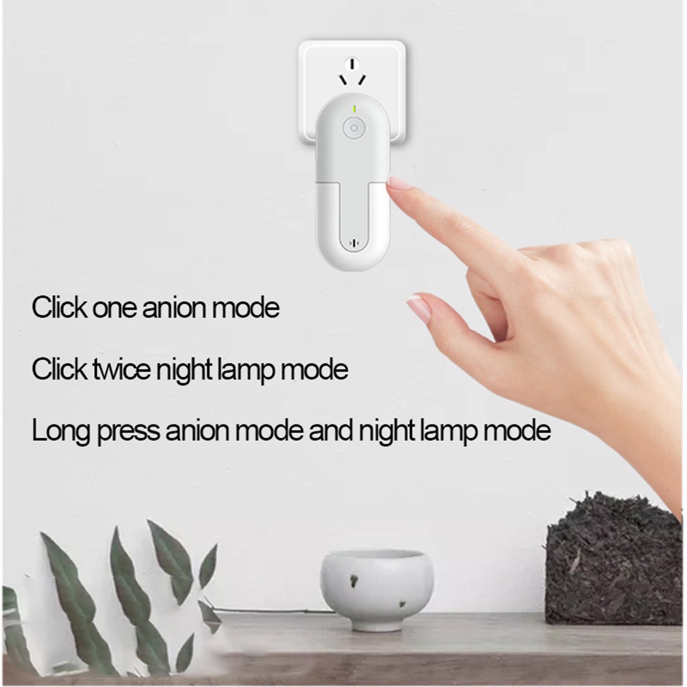 Máy lọc không khí, khử mùi bằng Ion âm