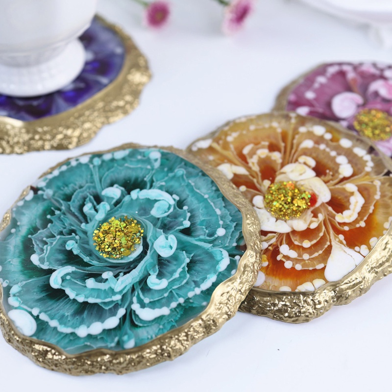 Sa Khuôn Làm Đế Lót Ly Bằng Resin Epoxy Độc Đáo DIY
