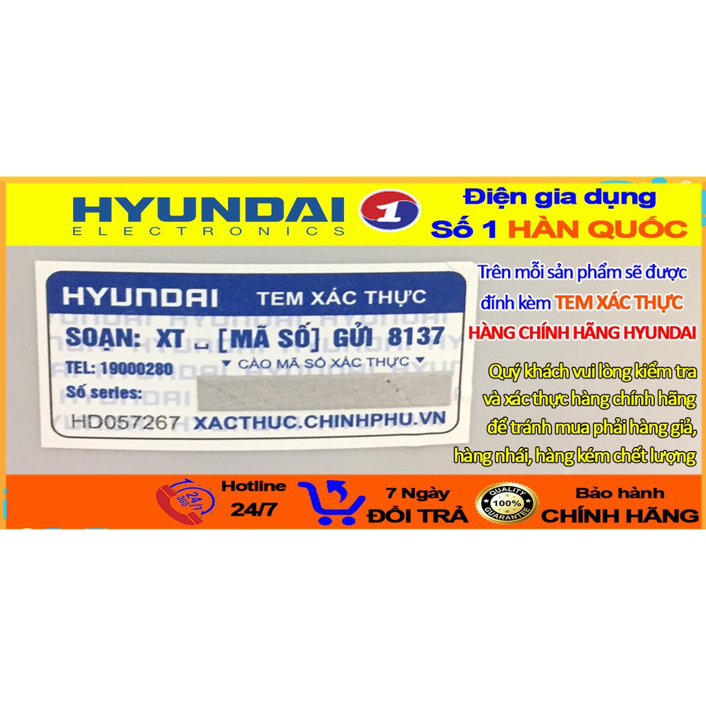 Quạt Cây Hyundai Chính Hãng HDE 6100 Có Điều Khiển Từ Xa [Bảo hành 12 tháng]