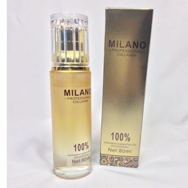 Tinh dầu dưỡng tóc Milano Collagen Hair Meek Essential Oil phục hồi hư tổn tóc 80ml