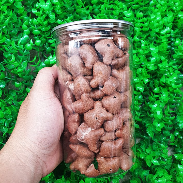 Bánh Gấu Vỏ Cafe Nhân Kem Socola Hiệu Moringa Lon 130gr