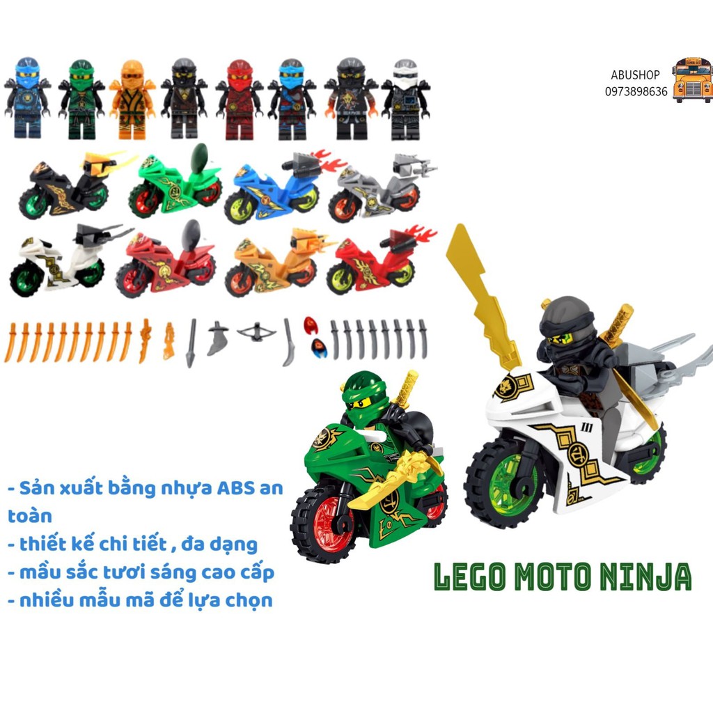 LEGO NINJA xe mô tô - Đồ chơi mô tô ninja A58