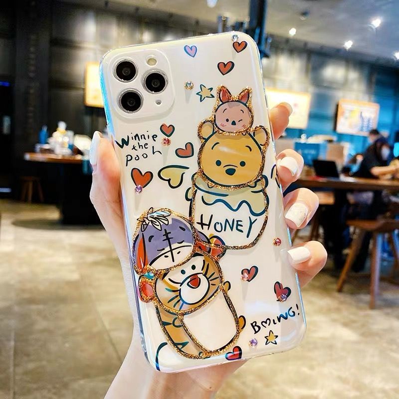 Ốp điện thoại silicon hoạt hình thích hợp cho iPhone14 ProMax 14 14Plus 14Pro 13 13Pro 13ProMax 12 12ProMAX 11 11ProMax