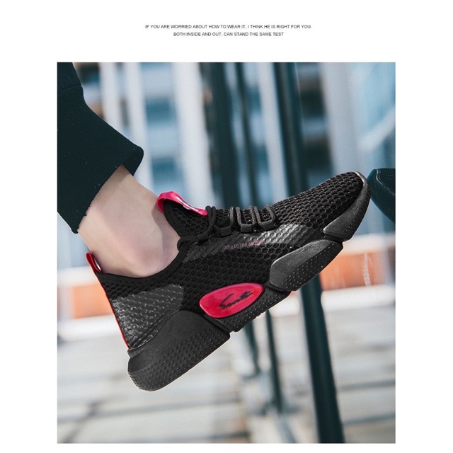 [Mã FAXANH245 giảm 10K đơn 50K] Giầy thể thao nam chữ RR đế đen pha R đỏ đế mới | BigBuy360 - bigbuy360.vn