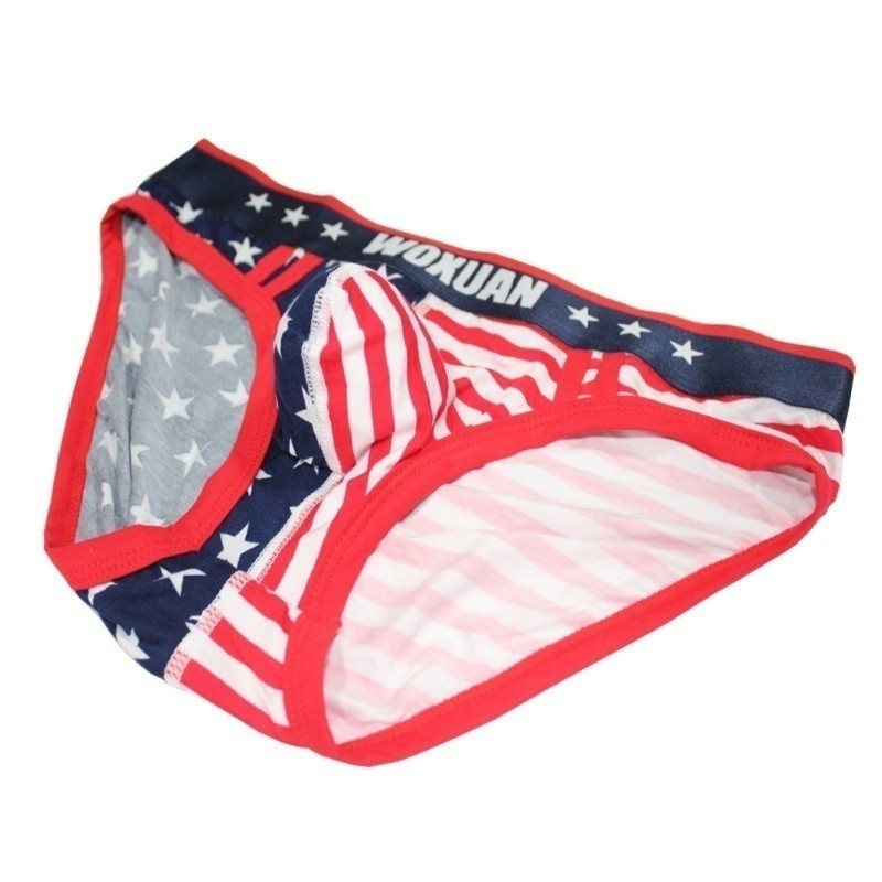 Men's Stars Stripes Breathable Soft comfortable High Stretch Panties Cut Sexy Brief | BigBuy360 - bigbuy360.vn