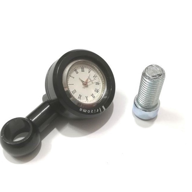 Đồng Hồ Nhỏ gắn Chân Kính xe Máy, chạy bằng Pin, Nhiều Màu lựa chọn - Kèm Ốc lắp chân Gương Như Hình 100%