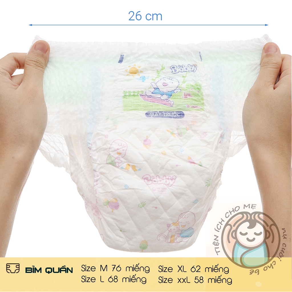 Tã/bỉm quần, dán BOBBY size XXL,XL,L,M,S,XS, newborn 34-76 miếng